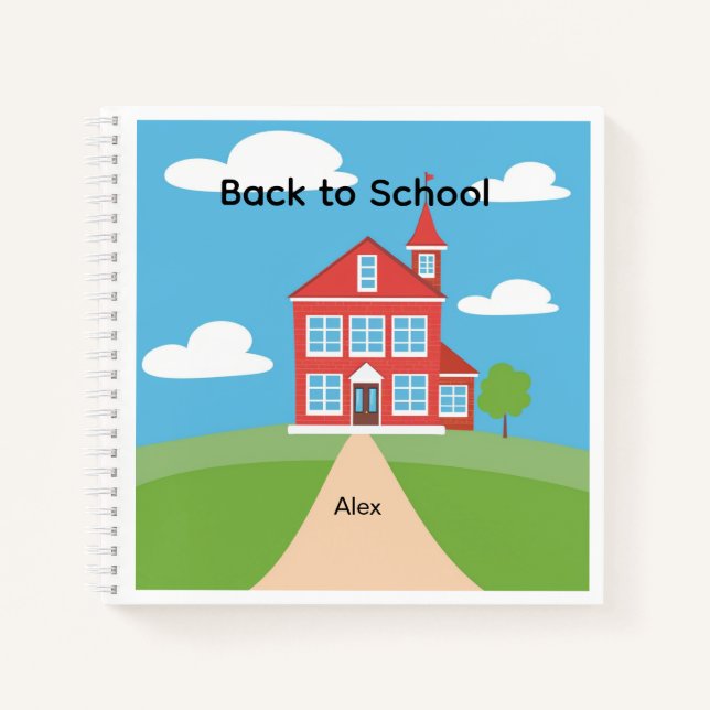 Cuaderno Personalized Back to School Notebook with Building (Anverso)