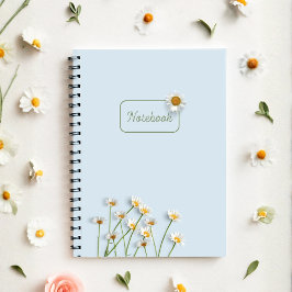 Cuaderno Personalized Blue Daisy Notebook