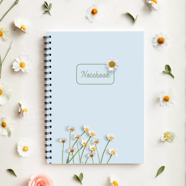 Cuaderno Personalized Blue Daisy Notebook (Subido por el creador)