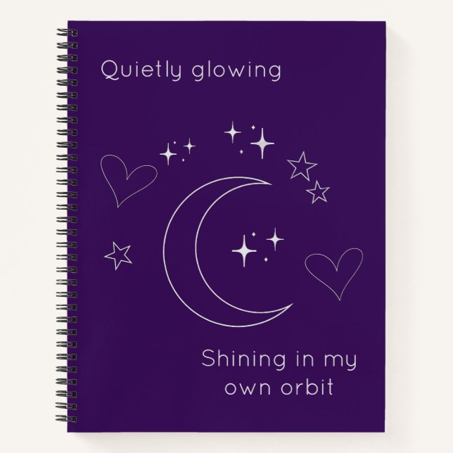 Cuaderno Personalized Celestial Design Spiral Notebook (Anverso)
