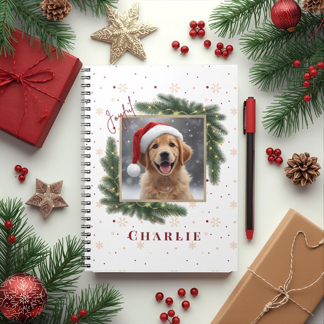 Cuaderno Personalized Christmas Pet Photo – Holiday  (Subido por el creador)