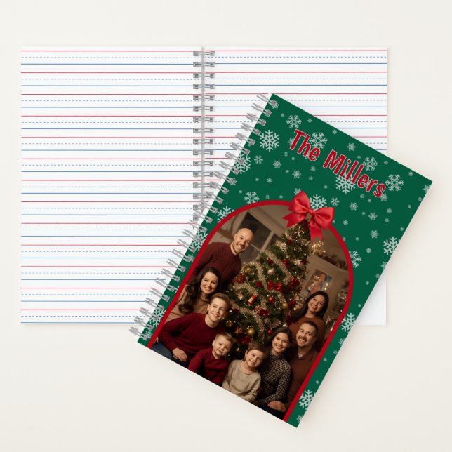 Cuaderno Personalized Christmas Spiral Notebook with Custom (Interior)