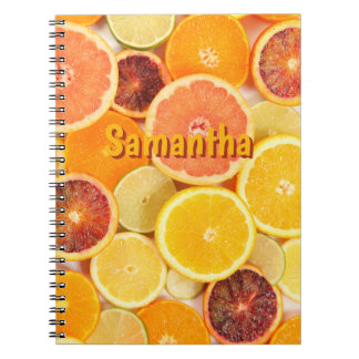 Cuaderno Personalized Citrus Notebook | Fresh Fruit School