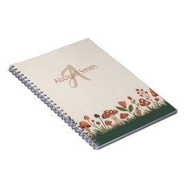 Cuaderno Personalized Cozy Woodland Mushrooms