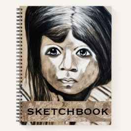 Cuaderno Personalized Cubism Charcoal Portrait Sketchbook