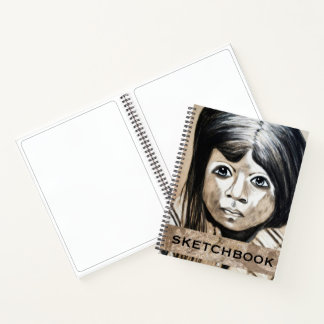 Cuaderno Personalized Cubism Charcoal Portrait Sketchbook