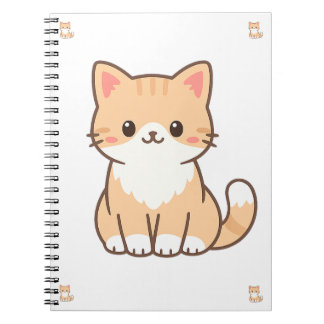 Cuaderno Personalized Cute Cat Gift – Custom Pet Name Minim