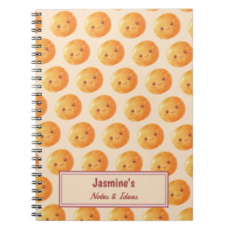 Cuaderno Personalized Dreams Come True Lucky Orange Pattern