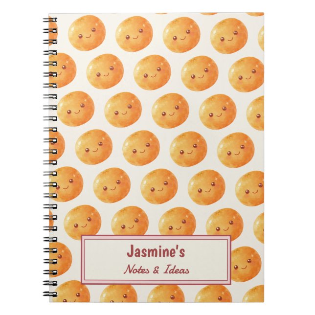 Cuaderno Personalized Dreams Come True Lucky Orange Pattern (Frente)