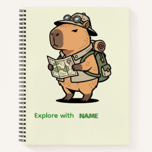 Cuaderno Personalized Explorer Capybara Notebook