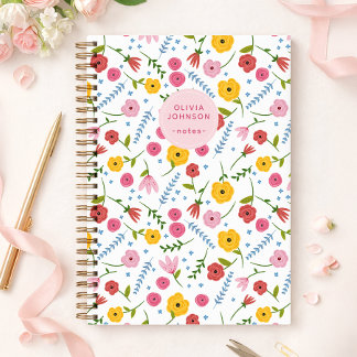 Cuaderno Personalized Floral Notebook for Mom or Grandma