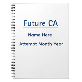 Cuaderno Personalized Future CA Notebook – Custom Name Exam
