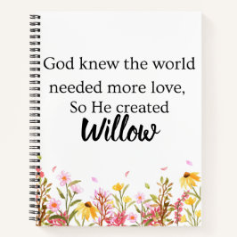 Cuaderno Personalized Genesis Chapter One Journal 