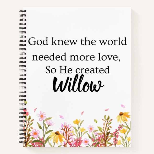 Cuaderno Personalized Genesis Chapter One Journal  (Anverso)