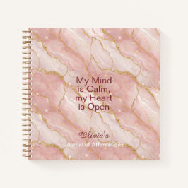 Cuaderno Personalized Glitter Positive Quotes Journal