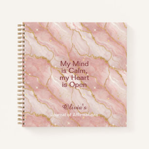 Cuaderno Personalized Glitter Positive Quotes Journal