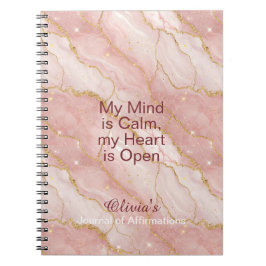 Cuaderno Personalized Glitter Positive Quotes Journal