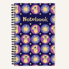 Cuaderno Personalized Golden Retriever Whimsical Sun Small 