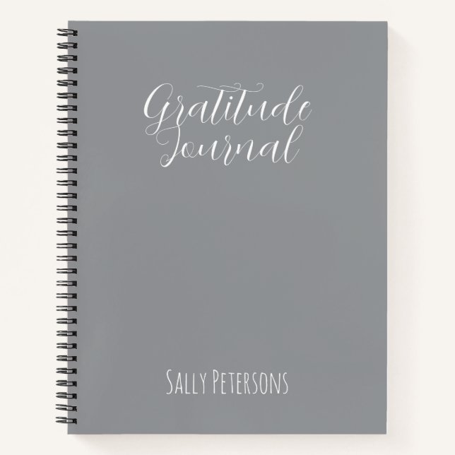 Cuaderno Personalized Gratitude Journal | Custom Name Daily (Anverso)