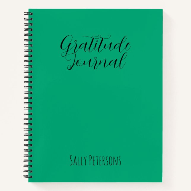 Cuaderno Personalized Gratitude Journal | Custom Name Daily (Anverso)