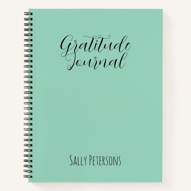 Cuaderno Personalized Gratitude Journal | Custom Name Daily (Anverso)