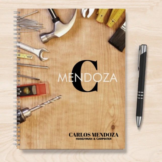 Cuaderno Personalized Handyman Carpenter Custom Name  (Subido por el creador)