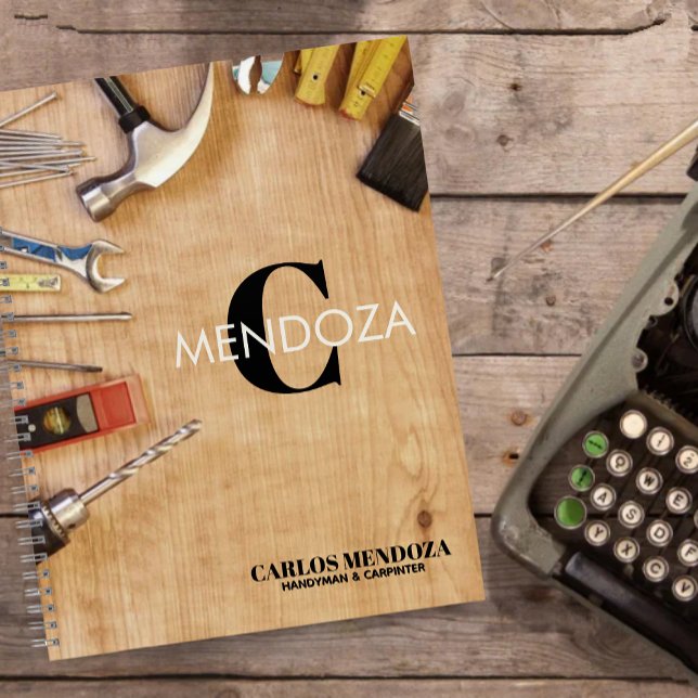 Cuaderno Personalized Handyman Carpenter Custom Name  (Subido por el creador)