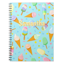 Cuaderno Personalized Ice Cream Notebook | Sweet Summer