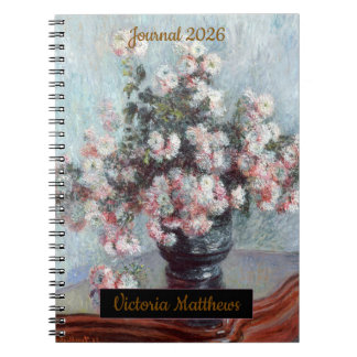 Cuaderno personalized impressionist still life floral 