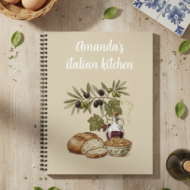 Cuaderno Personalized Italian Kitchen Rustic Bread  Recipe (Subido por el creador)