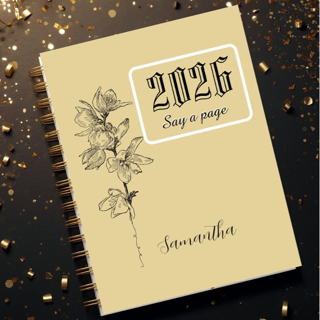 Cuaderno Personalized Journal With Name,Engrave birthflower (Subido por el creador)