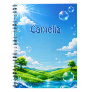 Cuaderno Personalized Kids Frutiger Aero Name Notebook