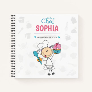 Cuaderno Personalized Kids Recipe Notebook – Little Chef