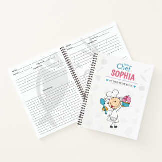 Cuaderno Personalized Kids Recipe Notebook – Little Chef