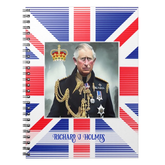 Cuaderno Personalized King Charles III  Notebook (Frente)