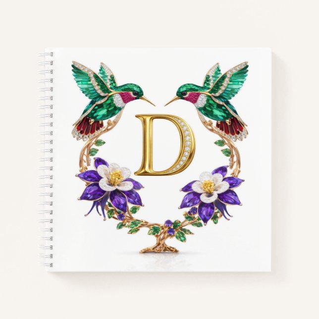Cuaderno Personalized Letter B Wedding Planner Hummingbird  (Anverso)