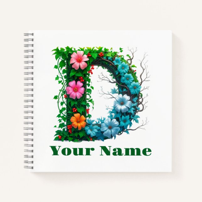 Cuaderno Personalized Letter D (Anverso)