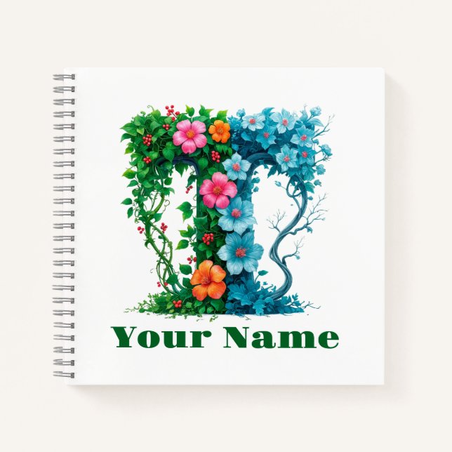 Cuaderno Personalized Letter T (Anverso)