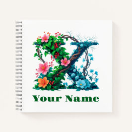 Cuaderno Personalized Letter X