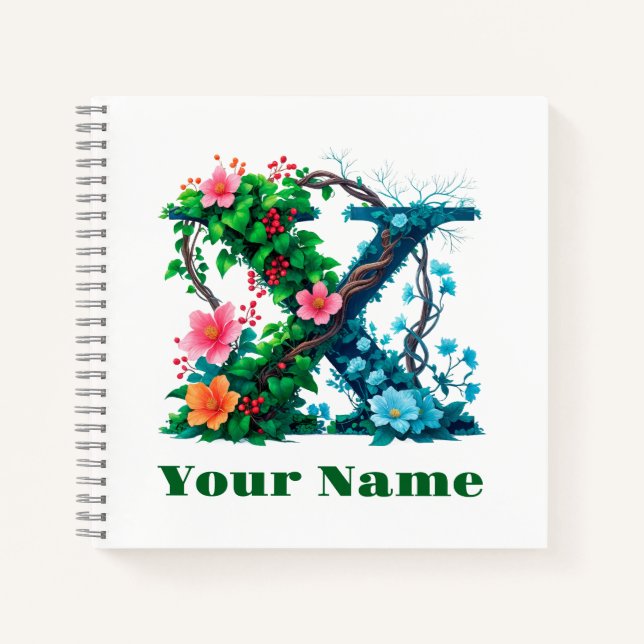 Cuaderno Personalized Letter X (Anverso)