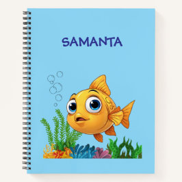 Cuaderno Personalized Little Fish Deluxe Spiral Notebook