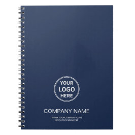 Cuaderno Personalized Logo Navy Blue Corporate Business