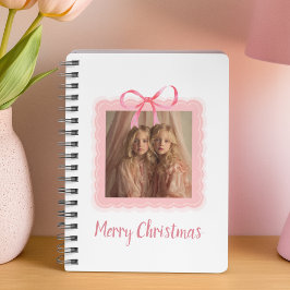 Cuaderno Personalized Merry Christmas Family Photo Notebook