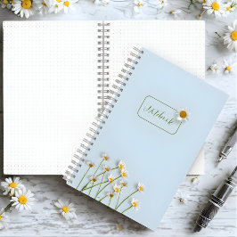 Cuaderno Personalized Minimalist Floral Notebook