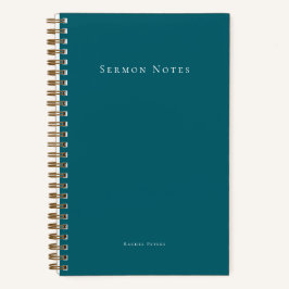 Cuaderno Personalized Modern Sermon Church