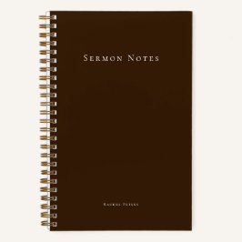 Cuaderno Personalized Modern Sermon Church