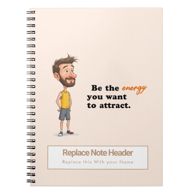 Cuaderno Personalized Motivational Notebook (Frente)