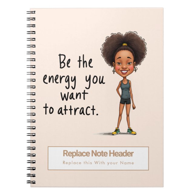 Cuaderno Personalized Motivational Notebook (Frente)