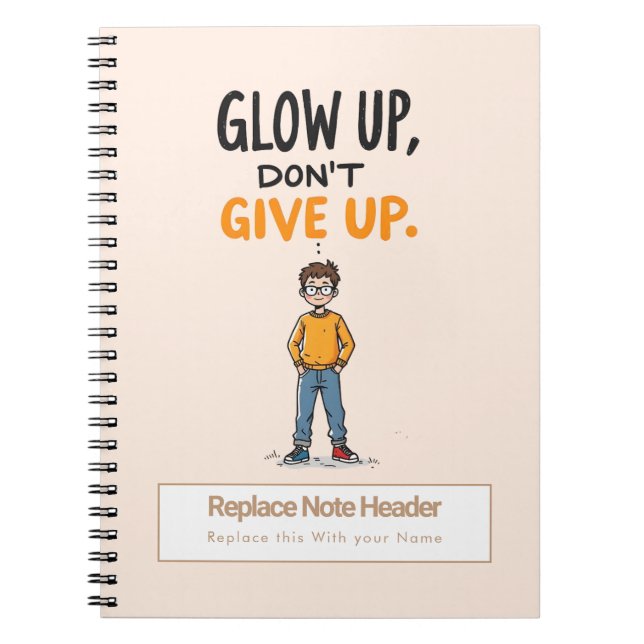 Cuaderno Personalized Motivational Notebook (Frente)