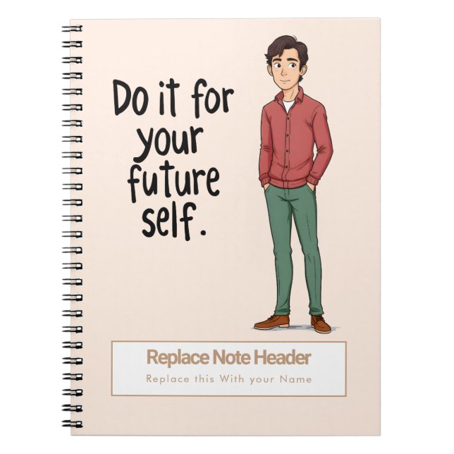 Cuaderno Personalized Motivational Notebook (Frente)